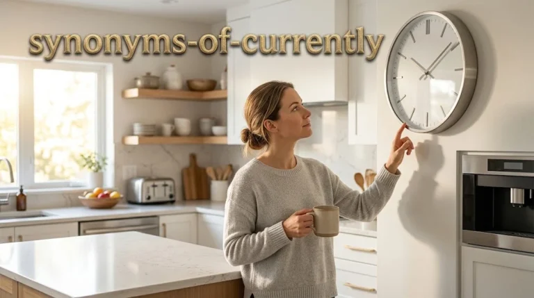 Synonyms Of Currently