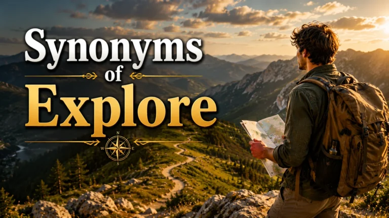 Synonyms of Explore