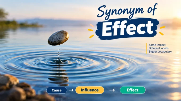 Synonym Of Effect