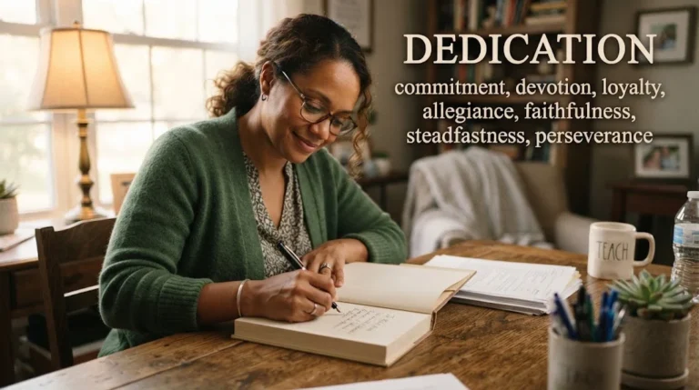 Synonyms Of Dedication