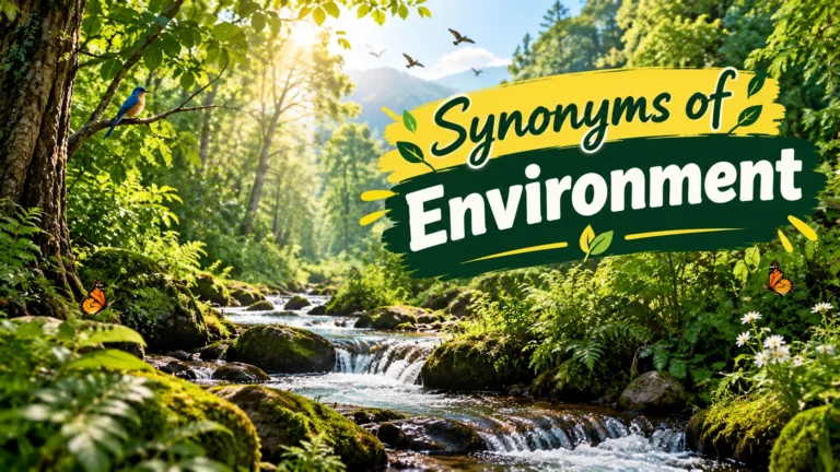 Synonyms Of Environment