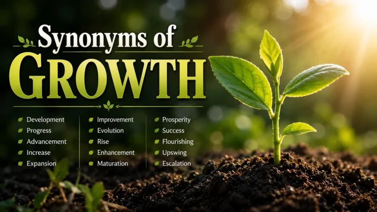 Synonyms Of Growth