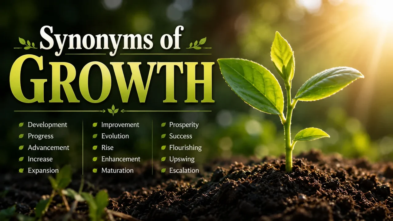 Synonyms Of Growth