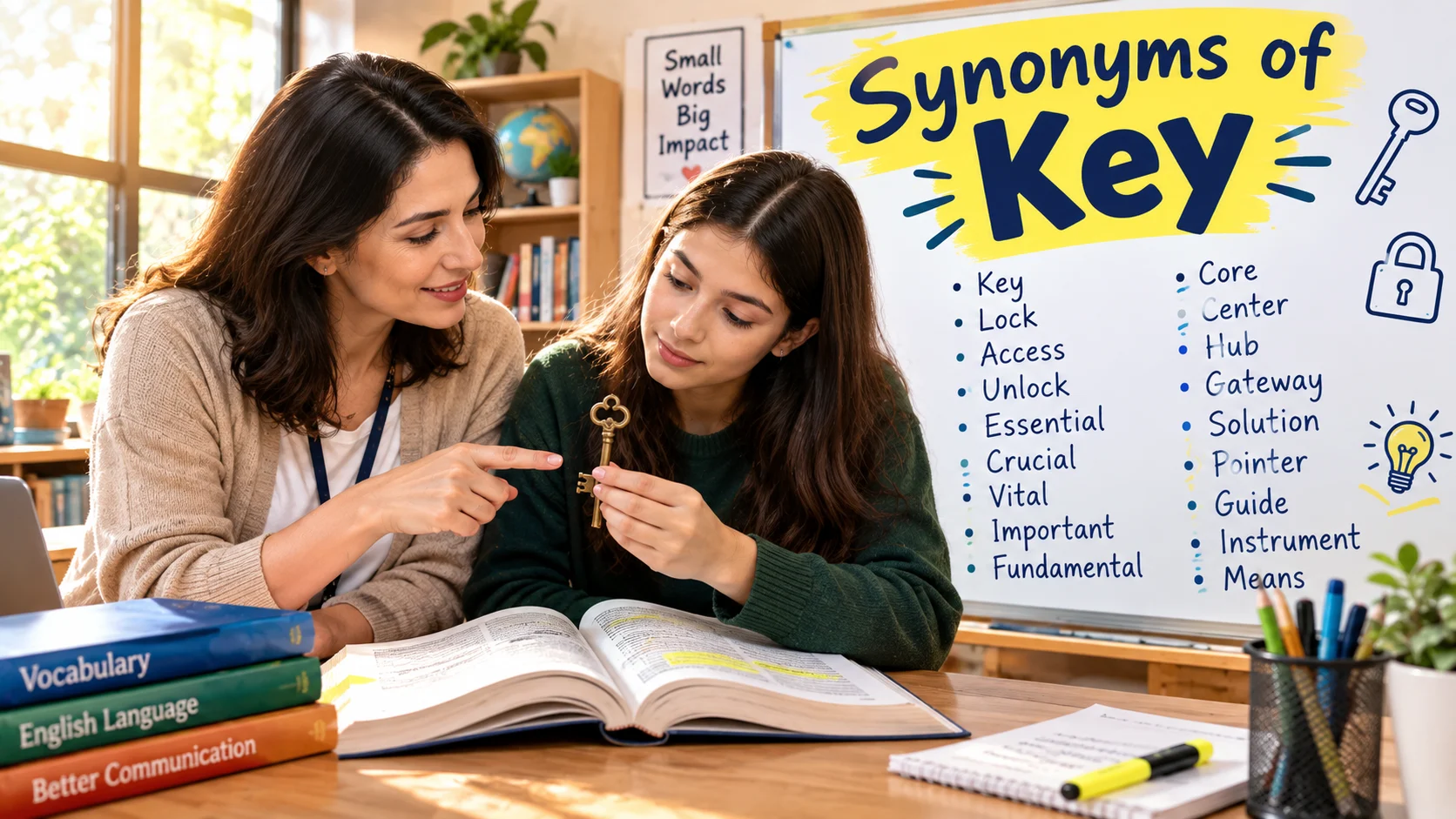 synonyms of key