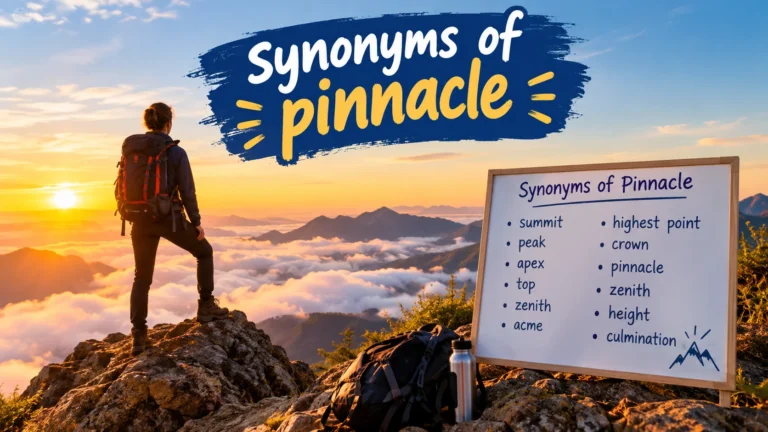 Synonyms Of Pinnacle