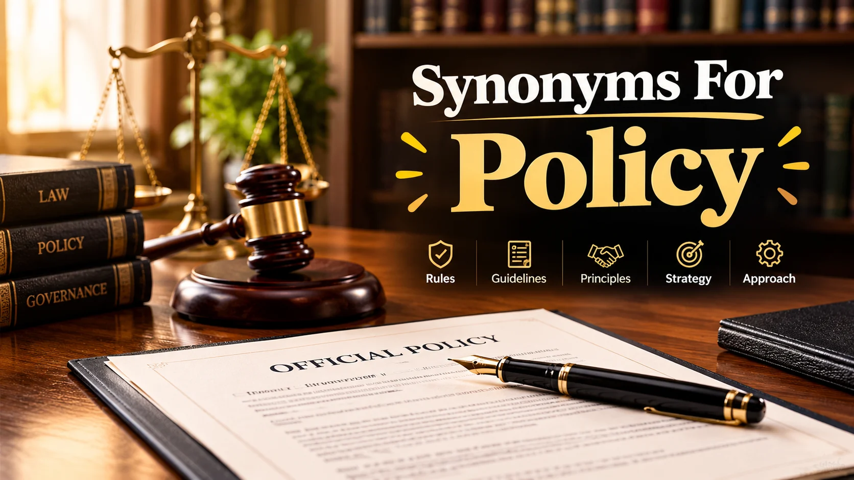 Synonyms Of Policy