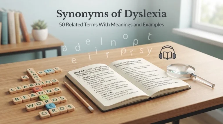 Synonyms Of Dyslexia