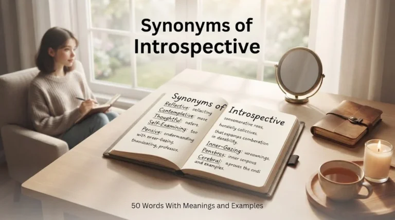 synonyms of introspective